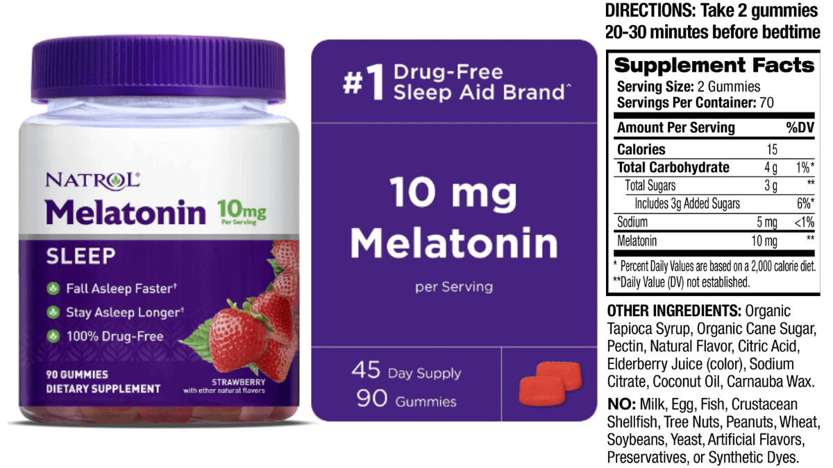 Natrol melatonin Gummies review, Natrol Sleep Aid, Fall Asleep Faster